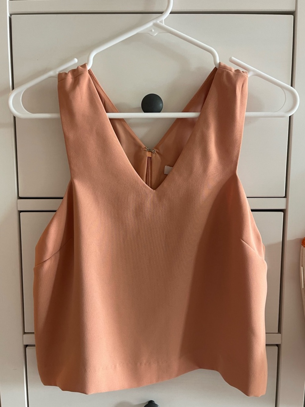 Forever 21 Blush Peach V-Neck Tank Top